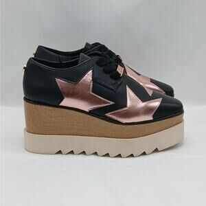 Y2K Retro Steve Madden Starpower Platform Sneakers Women's Size 6 Wedge Shoes